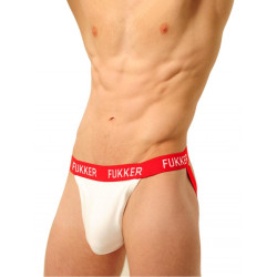 Fukker Jockstrap Fukker Blanc et Rouge